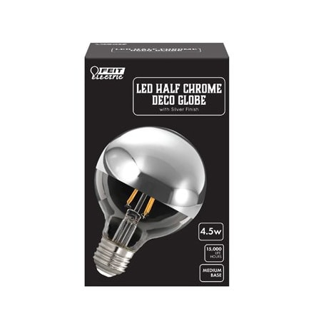 Feit Electric 45W G25 CHR Top Bulb G2540/CHR/827/FIL